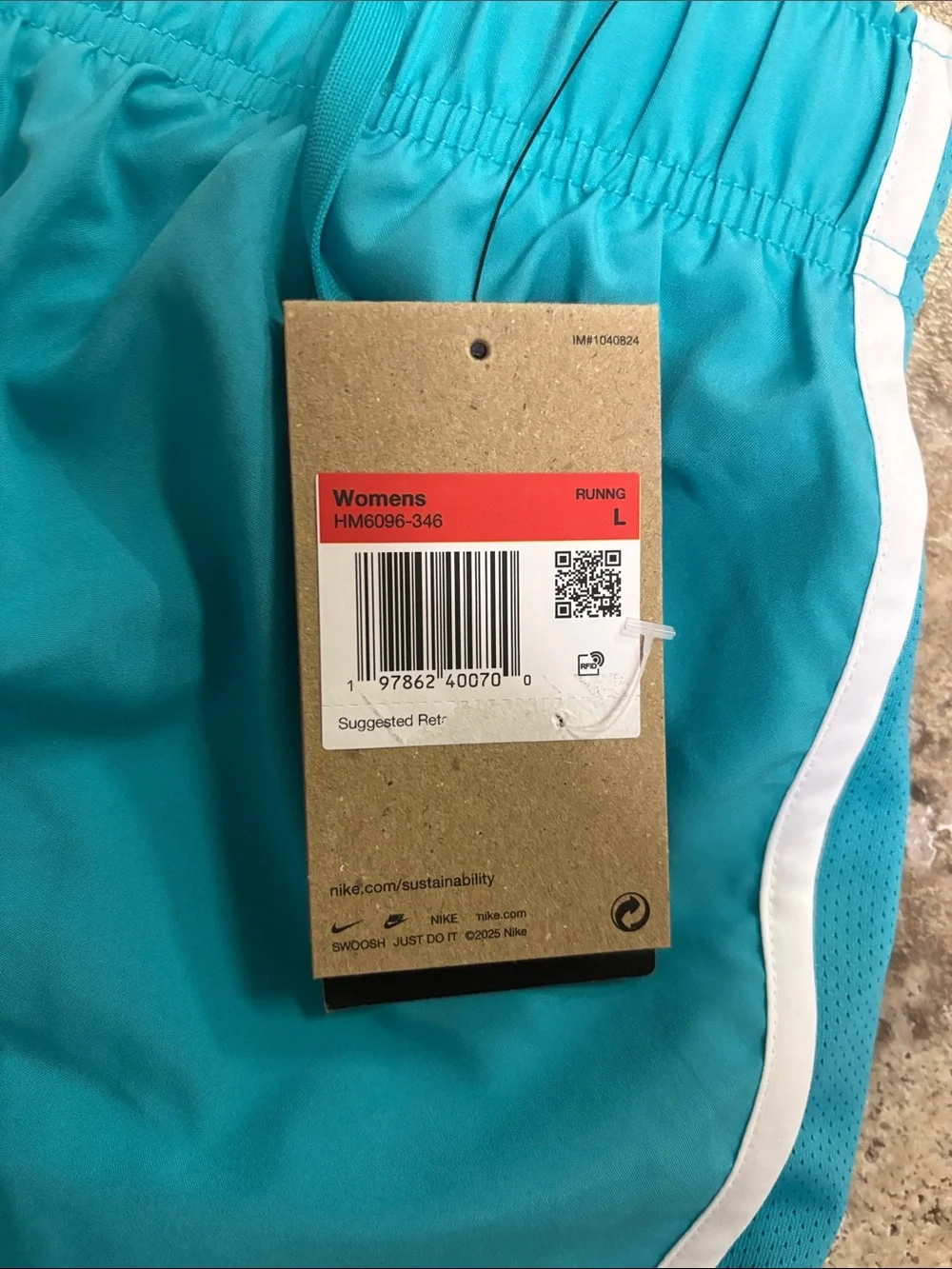 Nike - women’s- NWT - Teal and Coral Athletic Shorts Duo (size Large)